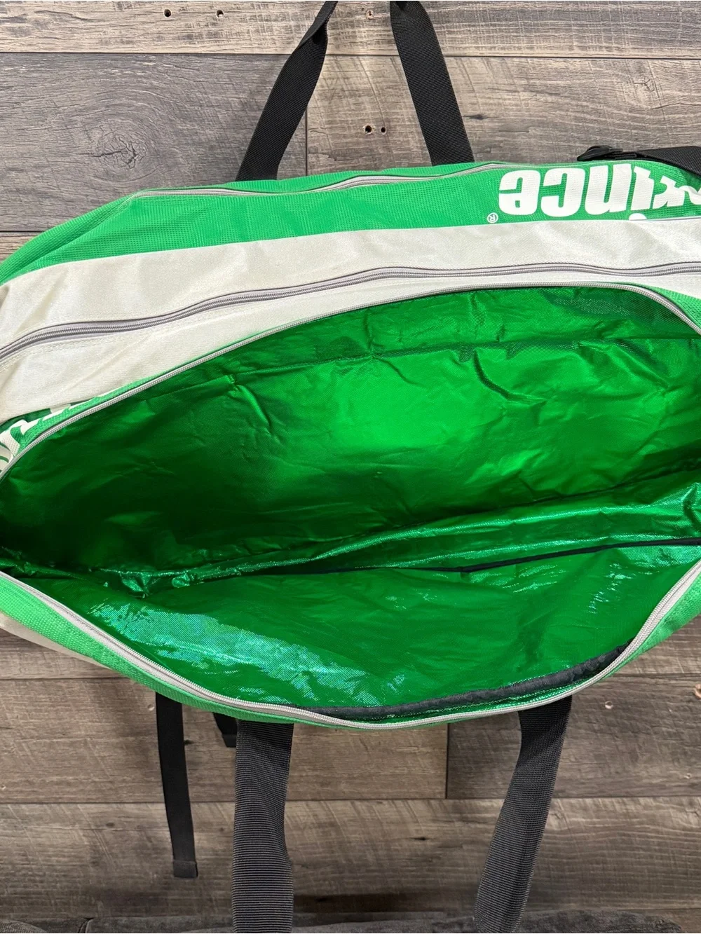 Prince Green & Black Duffel Team Tennis Bag